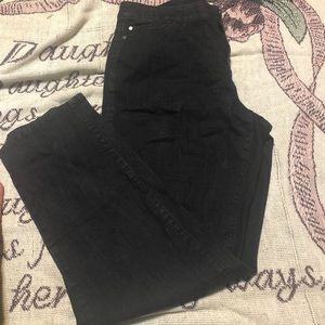 Black stretch pants.